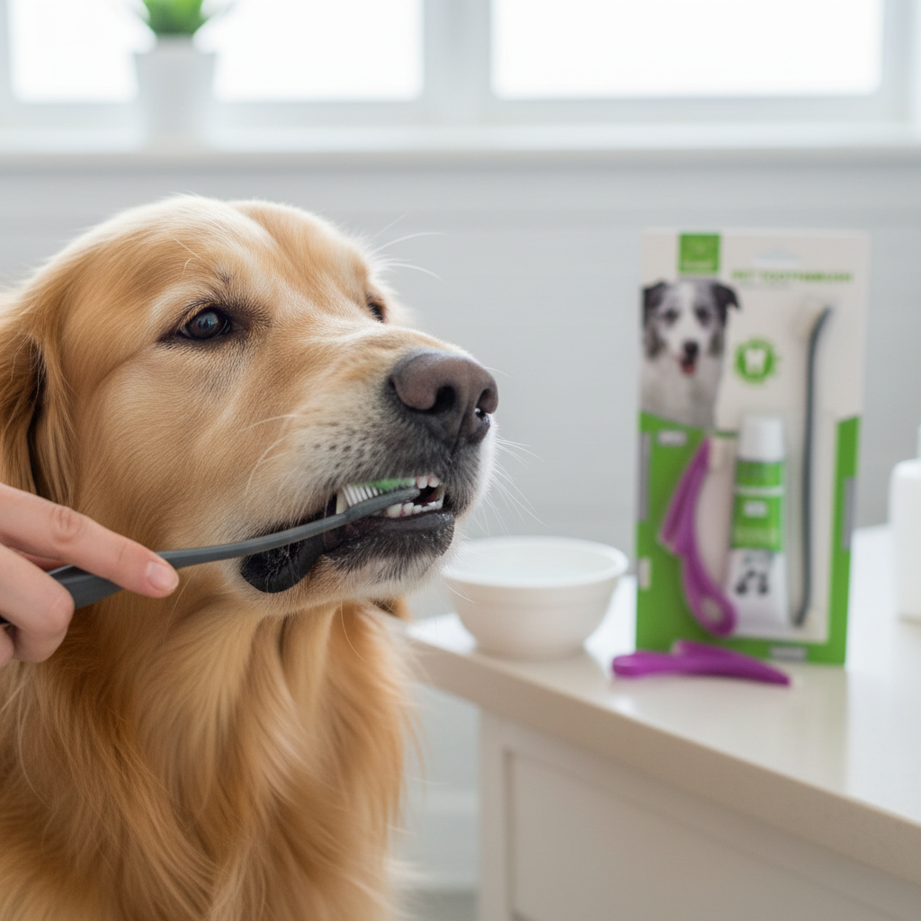 Nunbell Dog & Cat Dental Toothpaste Kit | Enzymatic Oral Care with Toothbrush Flavoured | For All Pets