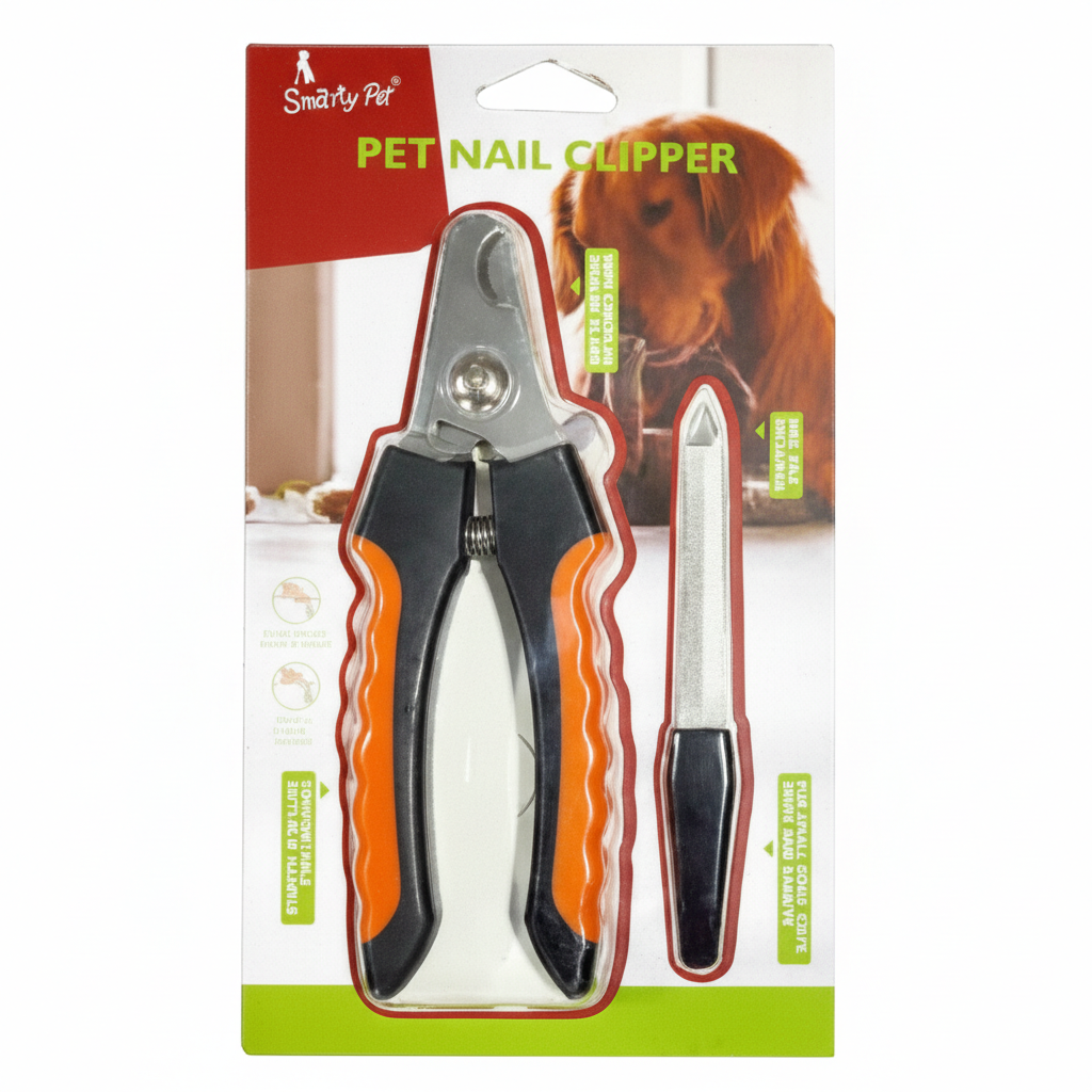 Large Dog Nail Clipper with Filer | Heavy-Duty Stainless Steel Cutter with Safety Lock | For Large Breed Dogs