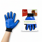 Smartypet Dog & Cat Grooming Glove | Gentle Deshedding Massage Rubber Mitt | For Short & Long Coat Pets