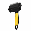 Self-Cleaning Slicker Brush | One-Click Hair Removal Dog & Cat Grooming Brush | For All Coat Types