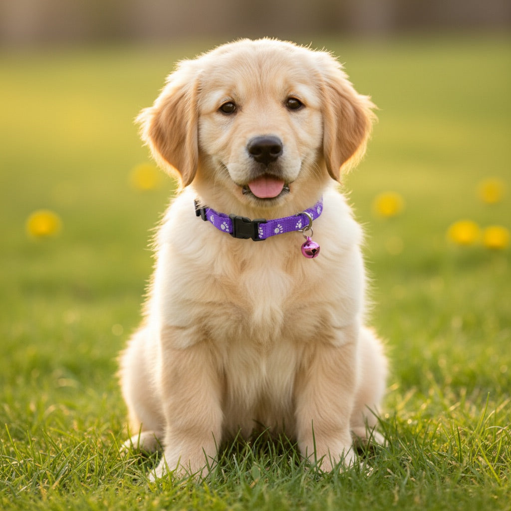 15mm Nylon Dog Collar | Adjustable Durable Buckle Neck Strap | For Medium Dogs