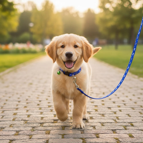 15mm Nylon Dog Leash & Collar Set | Matching Adjustable Walking Combo Durable | For Medium Dogs