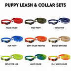 15mm Nylon Dog Leash & Collar Set | Matching Adjustable Walking Combo Durable | For Medium Dogs