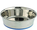 Holy Paws Tuff & Elegant Stainless Steel Pet Feeding Bowl | Heavy-Gauge Durable Anti-Skid Food Dish | For Dogs & Cats