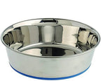 Holy Paws Tuff & Elegant Stainless Steel Pet Feeding Bowl | Heavy-Gauge Durable Anti-Skid Food Dish | For Dogs & Cats