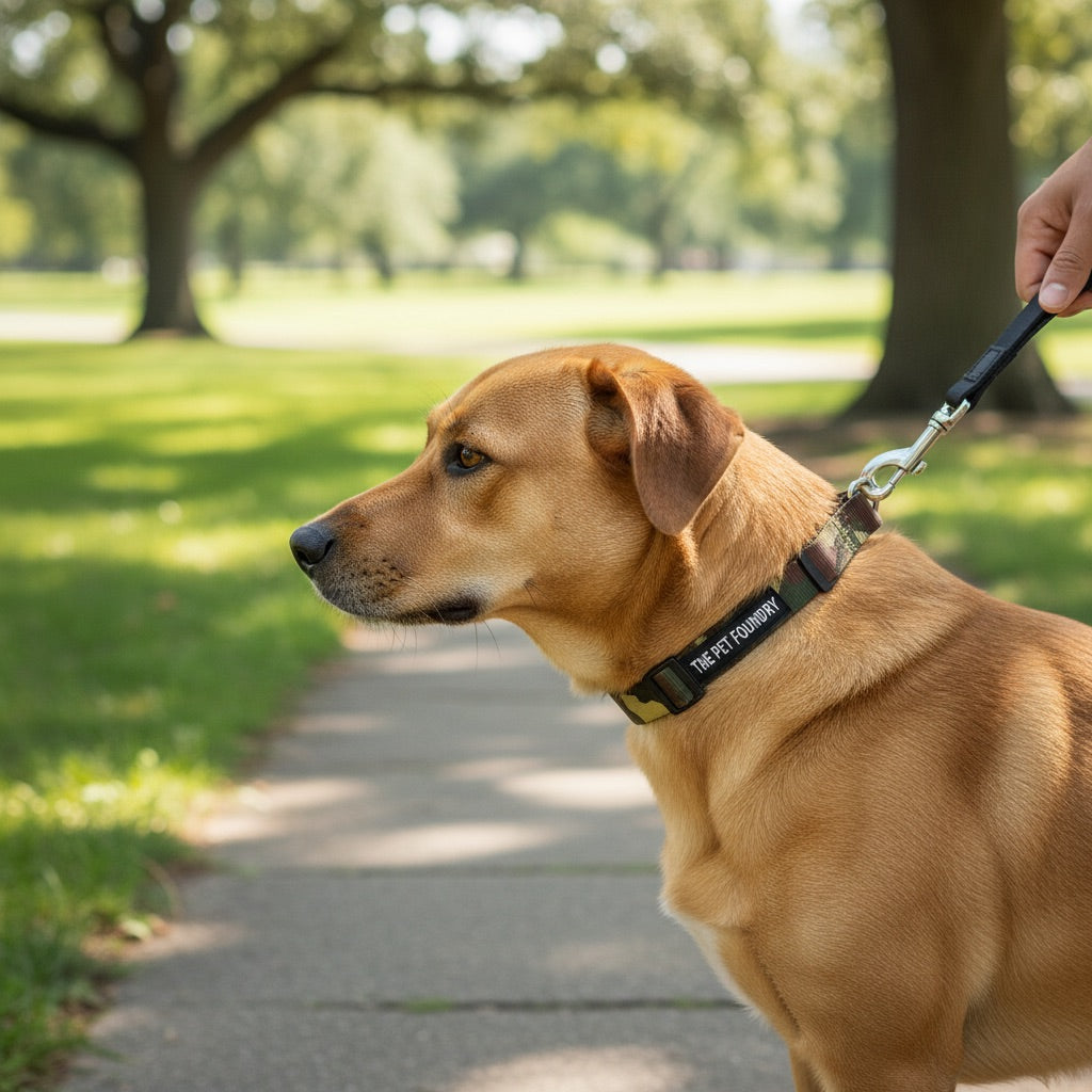 Polyester Printed Dog Collar | Colourful Pattern Adjustable Durable Neck Strap | For All Breed Dogs