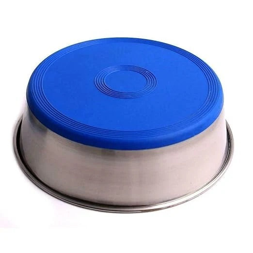 Holy Paws Tuff & Elegant Stainless Steel Pet Feeding Bowl | Heavy-Gauge Durable Anti-Skid Food Dish | For Dogs & Cats