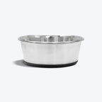 Holy Paws Tuff & Elegant Stainless Steel Pet Feeding Bowl | Heavy-Gauge Durable Anti-Skid Food Dish | For Dogs & Cats