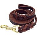 Genuine Leather Dog Training Leash | Professional Heavy-Duty Obedience Lead | For Medium & Large Dogs