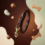 Genuine Leather Dog Training Leash | Professional Heavy-Duty Obedience Lead | For Medium & Large Dogs
