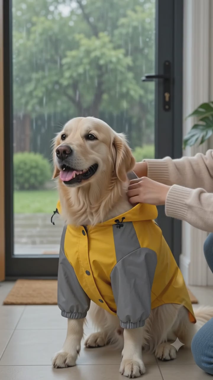 Pet Rain Coat | Dog Rain Jacket | Dog Rain Protection | Dogs & Cats